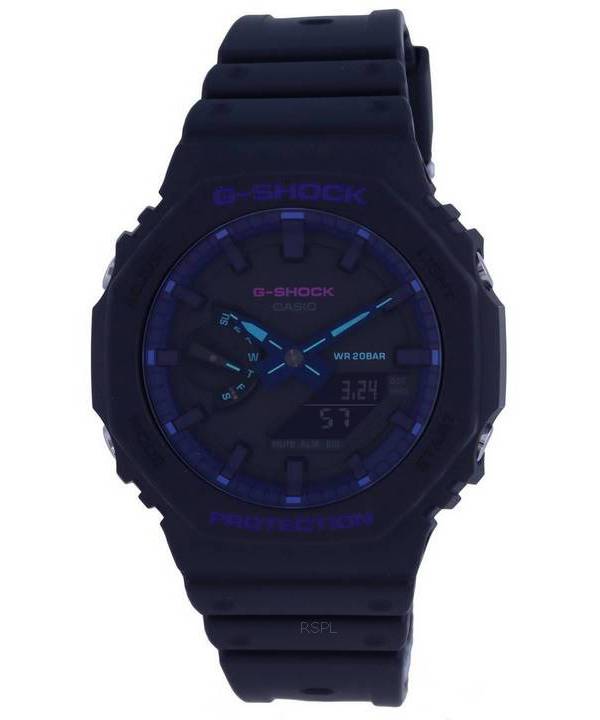 Casio G-Shock Analog Digital Black Dial Quartz GA-2100VB-1A GA2100VB-1 200M herrklocka