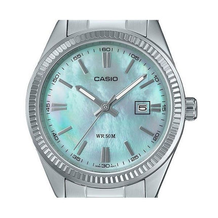 Casio Standard Analog Rostfritt Stål Pärlemorskiva Quartz LTP-1302DS-2AV Damklocka