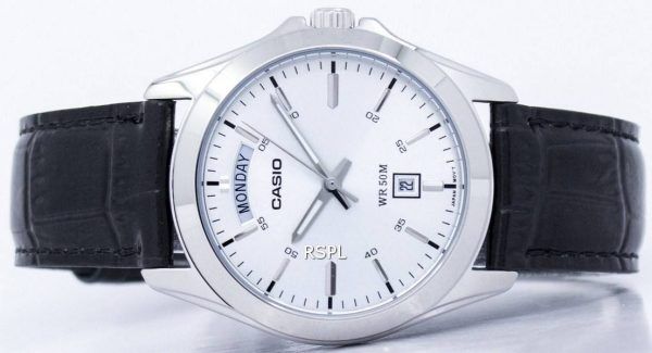 Casio Analog Silver Dial MTP-1370L-7AVDF MTP-1370L-7AV mäns klocka