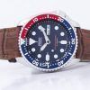 Seiko Automatic Divers baserat brunt läder SKX009J1-LS7 200M mäns klockor