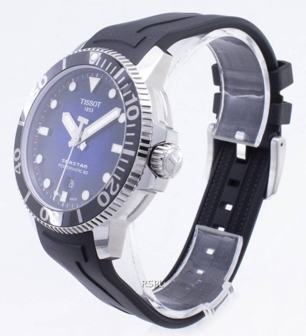 Tissot T-Sport Seastar 1000 T120.407.17.041.00 T1204071704100 Powermatic 80 Automatisk 300M Mäns Klocka