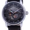 Zeppelin Captain&#39,s Line Skeleton Leather Automatic 8664-2 86642 Herrklocka