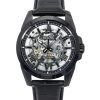 Bulova Classic Sutton Läderrem Silver Skeleton Urtavla Automatisk 98A304 100M herrklocka