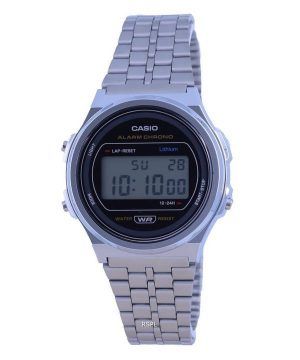 Casio A171 Vintage rostfritt stål harts Digital A171WE-1A A171WE-1 Unisex klocka