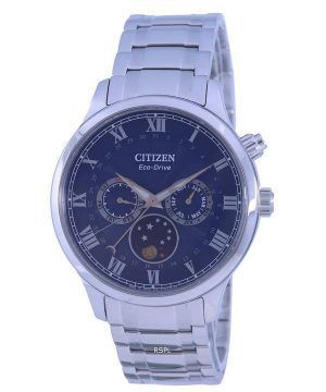 Citizen Moon Phase Blue Dial Rostfritt stål Eco-Drive AP1050-81L herrklocka