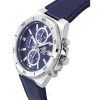 Casio Edifice Standard Chronograph Läderrem Blue Dial Quartz EFV-640L-2A 100M herrklocka