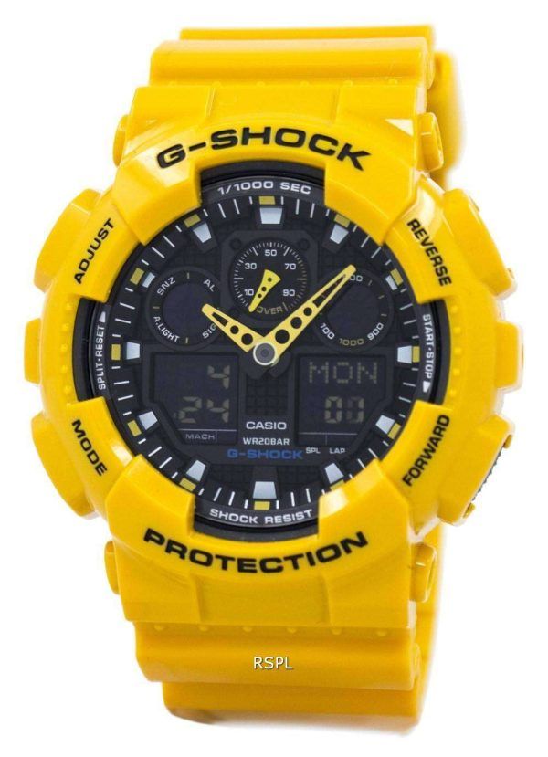 Casio G-Shock GA-100A-9ADR GA100A-9ADR Hastighetsindikatorlarm Herrklocka