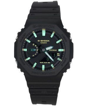 Casio G-Shock Analog Digital Resin Armband Black Dial Quartz GA-2100RC-1A 200M herrklocka