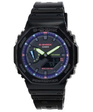 Casio G-Shock Virtual Rainbow Analog Digital Quartz GA-2100RGB-1A GA2100RGB-1 200M herrklocka