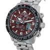 Citizen Promaster Skyhawk Perpetual Calendar Red Dial Eco-Drive Diver's JY8086-89X 200M herrklocka