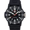 Luminox läderback SEA Turtle Giant polyuretanrem Black Dial Quartz XS.0321.L 100M herrklocka