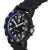 Luminox Leatherback SEA Turtle Giant polyuretanrem Black And Blue Dial Swiss Quartz XS.0324 100M herrklocka