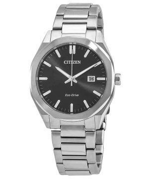 Citizen Eco-Drive rustfrit stål sort skive BM7600-81E 100M herreur