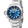 Citizen Promaster Aqualand Stainless Steel Blue Dial Quartz Diver&#39,s JP2000-67L 200M herreur