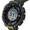 Casio Pro Trek Digital Green Bio Based Resin Strap Tough Solar PRG-340-3 100M herrklocka