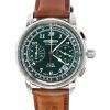 Zeppelin LZ126 Los Angeles Chronograph Läderrem Grön Urtavla Quartz 76144 Herrklocka