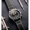 AVI-8 Hawker Hurricane Carey Dual Time Merville Green Dial Quartz AV-4088-02 herrklocka