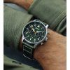 AVI-8 Hawker Hurricane Carey Dual Time Merville Green Dial Quartz AV-4088-02 herrklocka