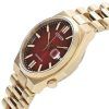 Reloj para hombre Citizen Tsuyosa de acero inoxidable en tono dorado con esfera roja y vino automÃ¡tico NJ0153-82X