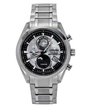 Citizen Eco-Drive Tsuki-yomi Super Titanium Radiostyrd grå urtavla BY1010-81H 100M herrklocka