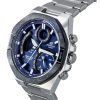 Casio Edifice Analog Digital Mobile Link Blue Dial Tough Solar ECB-950DB-2A 100M herrklocka