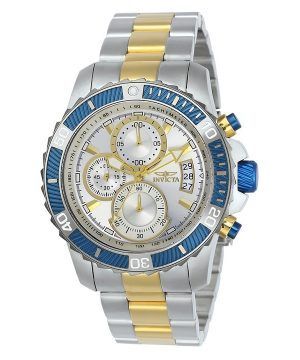 Invicta Pro Diver Chronograph Two Tone Rostfritt Stål Silver Urtavla Quartz 23994 100M Herrklocka