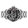 Invicta Speedway GMT rostfritt stål svart urtavla Quartz 45755 100M herrklocka