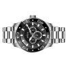 Invicta Pro Diver Scuba GMT rostfritt stål svart urtavla Quartz 45756 100M herrklocka