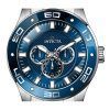 Invicta Pro Diver Scuba GMT rostfritt stål Blue Dial Quartz 45757 100M herrklocka