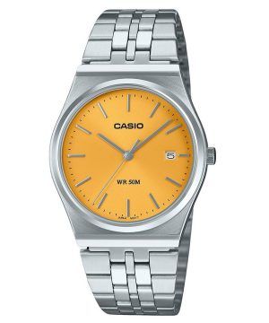 Casio Standard Analog Rostfritt Stål Gul Urtavla Quartz MTP-B145D-9AV unisexklocka