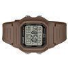 Casio Digital Brun Dual Time Resin Armband Quartz W-800H-5AV 100M herrklocka