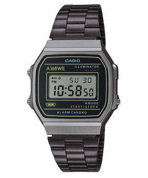 Casio Vintage Heritage Colors Rostfritt stål Svart Urtavla Quartz A168WEHB-1A unisexklocka