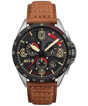 AVI-8 P-51 Mustang Blakeslee Chronograph Brons Ek Kvarts AV-4077-02 Herrklocka