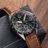 AVI-8 P-51 Mustang Blakeslee Chronograph Brons Ek Kvarts AV-4077-02 Herrklocka