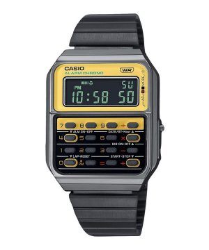 Casio Vintage Heritage Colors Digital rostfritt stål Quartz CA-500WEGG-9B Unisex Miniräknarklocka