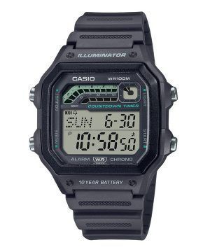 Casio Standard Digital Resin Armband Grå Kvarts WS-1600H-8AV 100M herrklocka