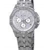 Bulova Octava Crystal Accenter Silver Multifunktionsurtavla Quartz 96C134 Herrklocka