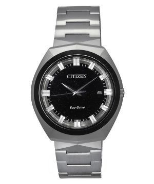 Citizen Eco-Drive 365 rostfritt stål svart urtavla BN1014-55E 100M herrklocka