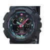 Casio G-Shock Analog Digital Multi Fluorescent Accents Series Resin Armband Black Dial Quartz GA-100MF-1A 200M herrklocka