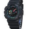 Casio G-Shock Analog Digital Multi Fluorescent Accents Series Resin Armband Black Dial Quartz GA-110MF-1A 200M herrklocka