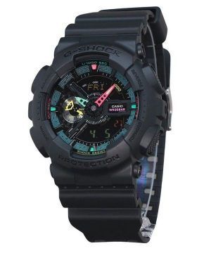 Casio G-Shock Analog Digital Multi Fluorescent Accents Series Resin Armband Black Dial Quartz GA-110MF-1A 200M herrklocka