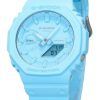 Casio G-Shock Analog Digital Bio Based Resin Armband Blue Dial Quartz GA-2100-2A2 200M herrklocka