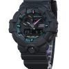 Casio G-Shock Analog Digital Multi Fluorescent Accents Series Resin Armband Black Dial Quartz GA-700MF-1A 200M herrklocka