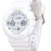 Casio G-Shock Analog Digital Bio Based White Resin Armband Silver Urtavla Quartz GMA-S120VA-7A 200M Damklocka