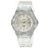 Casio POP Analog Resin Armband Silver Urtavla Translucent Quartz LRW-200HS-7EV 100M Damklocka