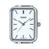 Casio Standard Analog Rostfritt Stål Vit Urtavla Quartz LTP-V009D-7E Damklocka