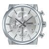 Casio Standard Analog Chronograph Rostfritt stål Silver Urtavla Quartz MTP-E510D-7AV herrklocka