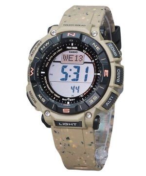 Casio ProTrek Climber Line Digital Beige Silicon Strap Tough Solar PRG-340SC-5 100M herrklocka