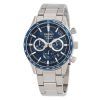 Seiko Sports Chronograph Rostfritt stål Blue Dial Quartz SSB445P1 100M herrklocka