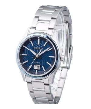 Seiko Sports Stainless Steel Blue Dial Quartz SUR559P1 100M herrklocka